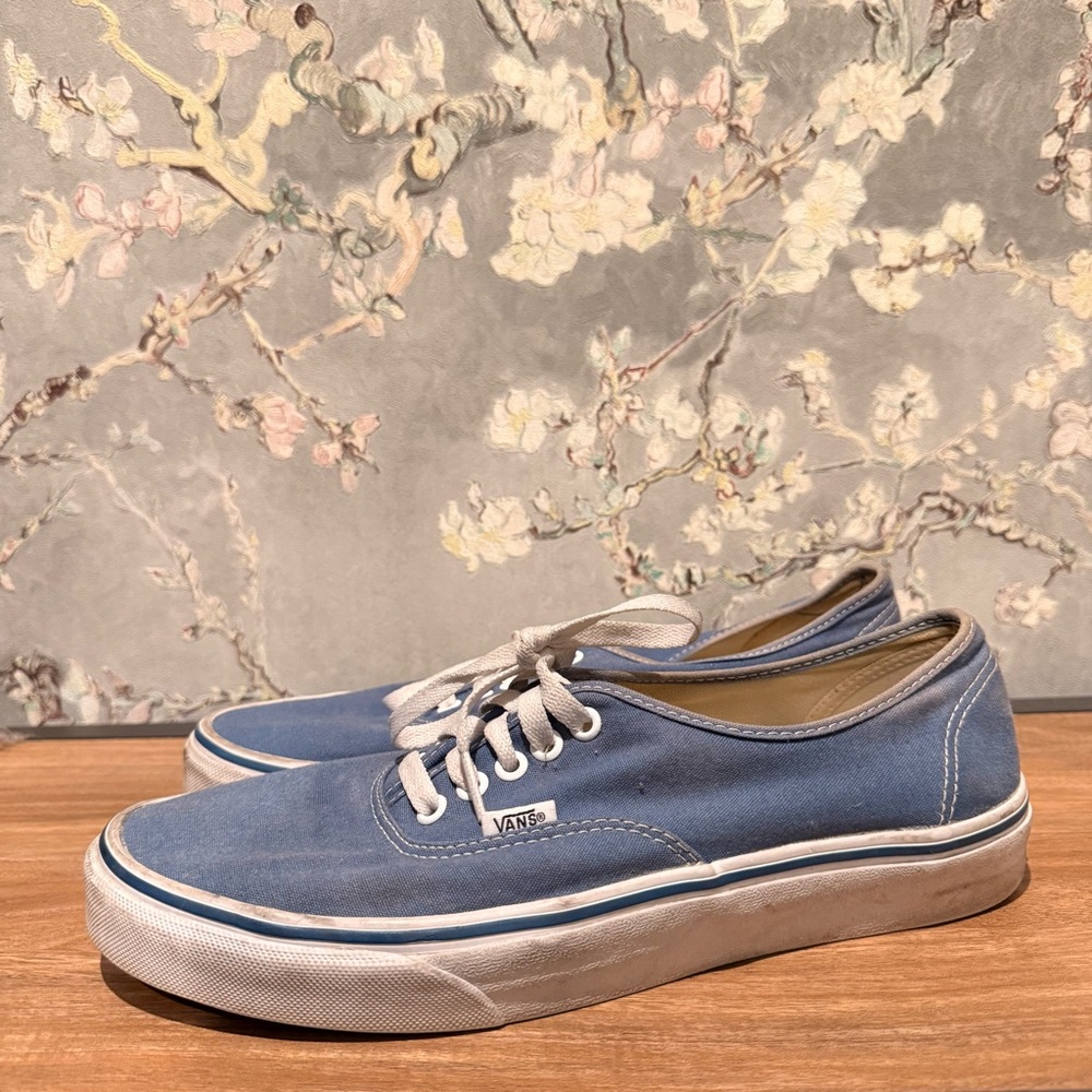 Vans Authentic - Blue and White Canvas Shoes